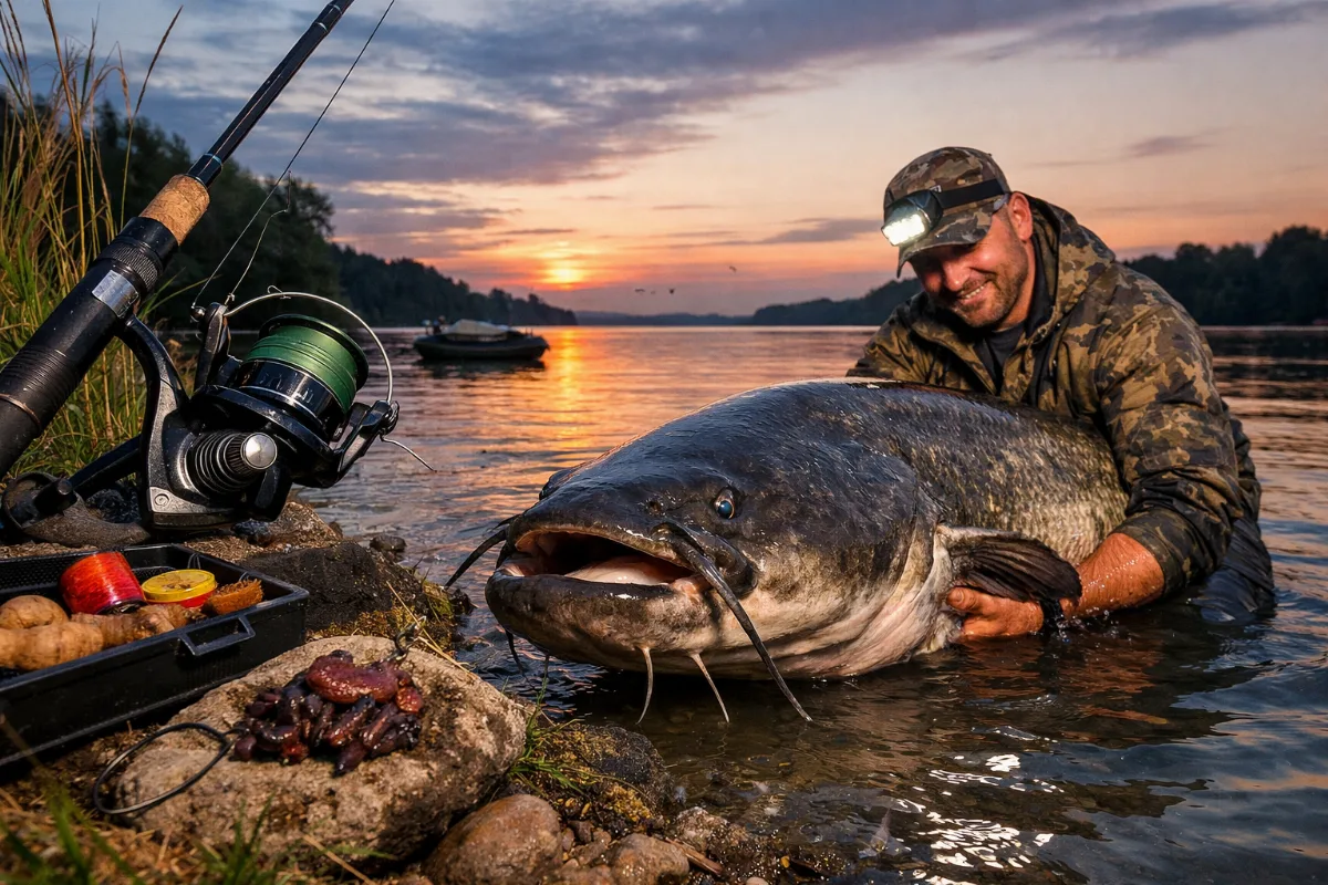 pescuit la somn in apus de soare